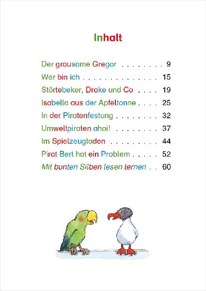 Silbengeschichten zum Lesenlernen - Piratengeschichten