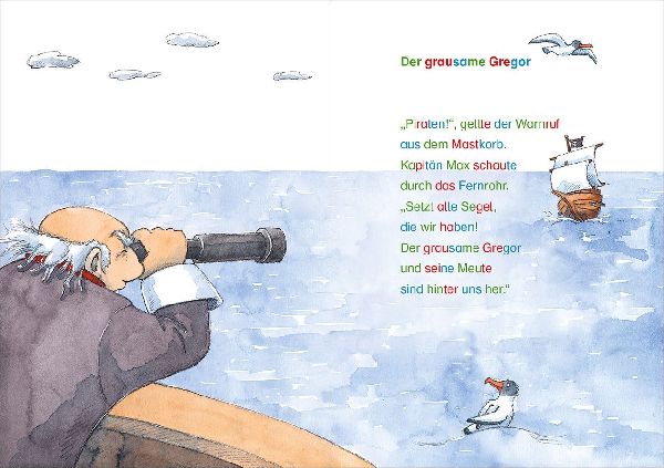Silbengeschichten zum Lesenlernen - Piratengeschichten