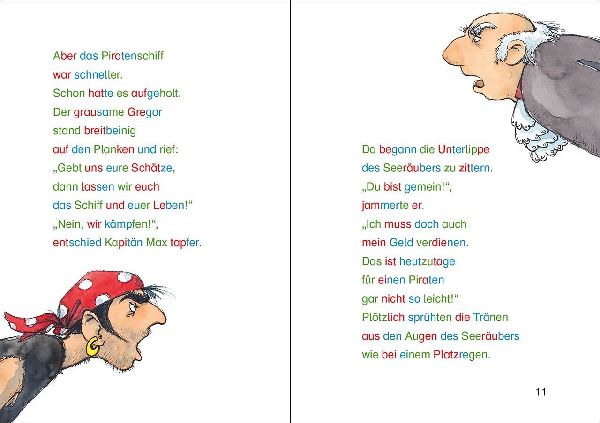 Silbengeschichten zum Lesenlernen - Piratengeschichten