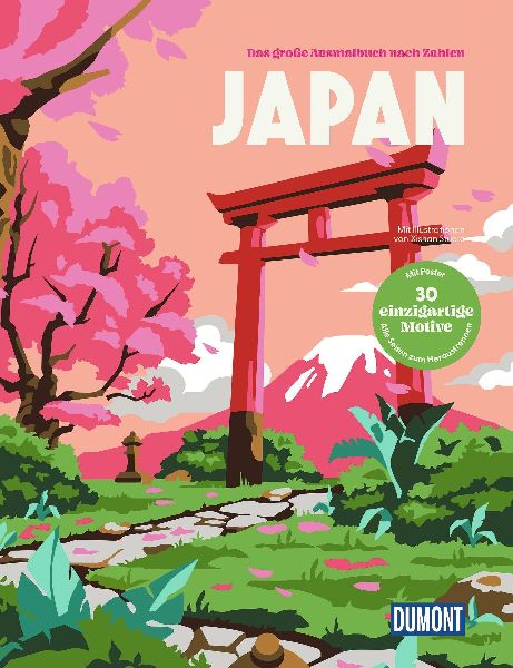 Japan - Das große Ausmalbuch nach Zahlen