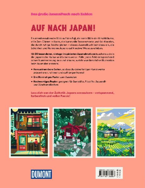 Japan - Das große Ausmalbuch nach Zahlen
