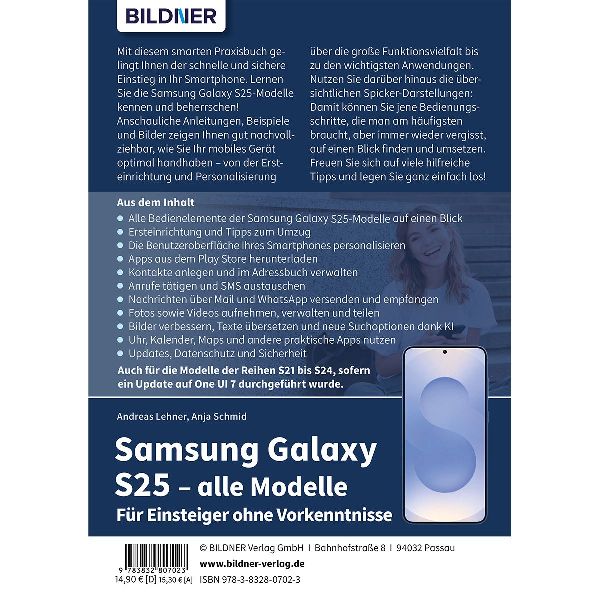 Samsung Galaxy S25 - alle Modelle - Für Einsteiger ohne Vorkenntnisse