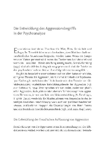 Aggression in psychodynamischen Therapien mit Kindern und Jugendlichen