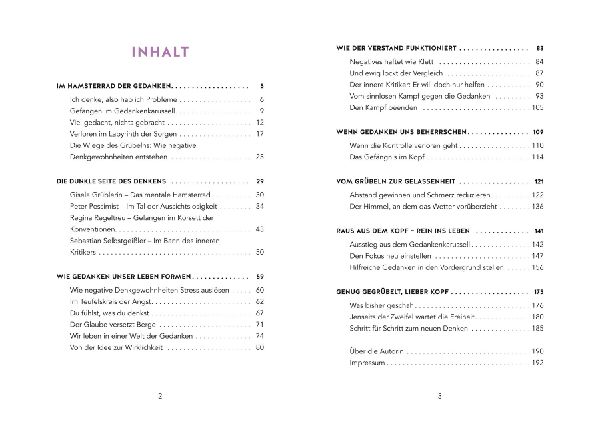 Genug gegrübelt, lieber Kopf!