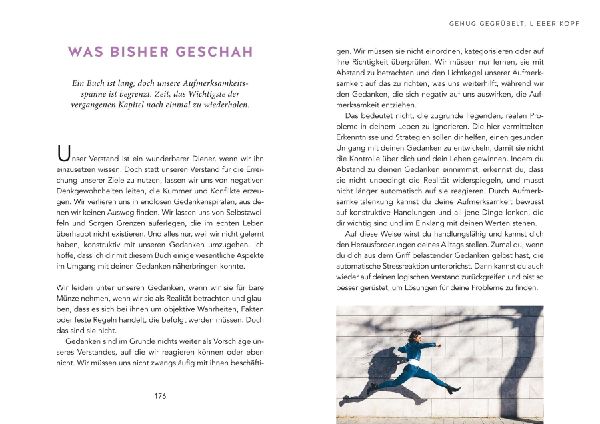 Genug gegrübelt, lieber Kopf!