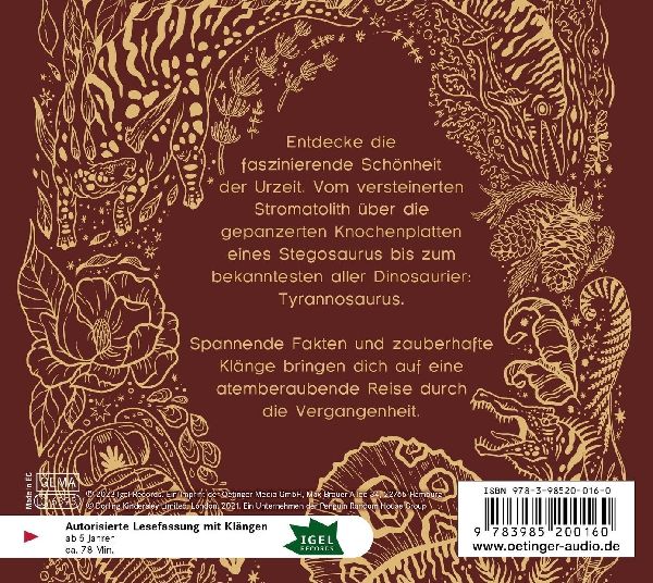 Wundervolle Welt der Dinosaurier und der Urzeit