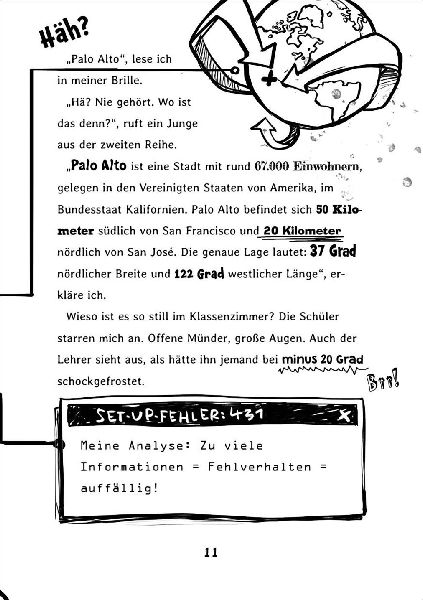 Andro, streng geheim! (Band 1) - Fehlermeldung: Schule
