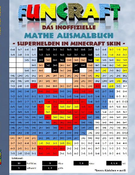 Funcraft - Das inoffizielle Mathe Ausmalbuch: Superhelden im M...