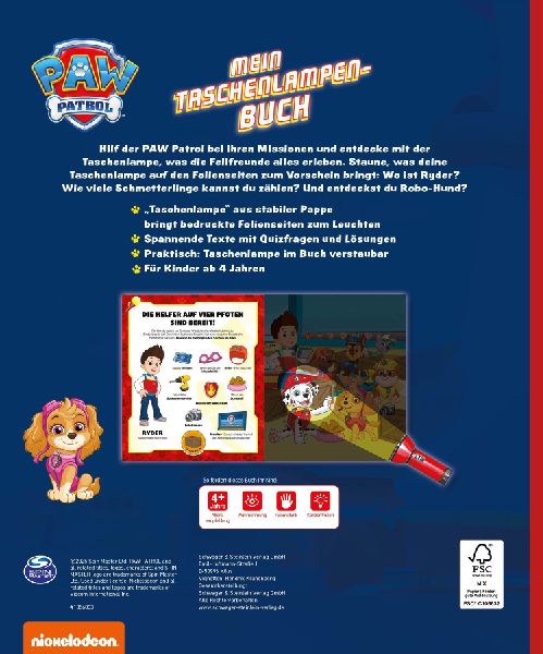 PAW Patrol Mein Taschenlampenbuch ab 4 Jahren