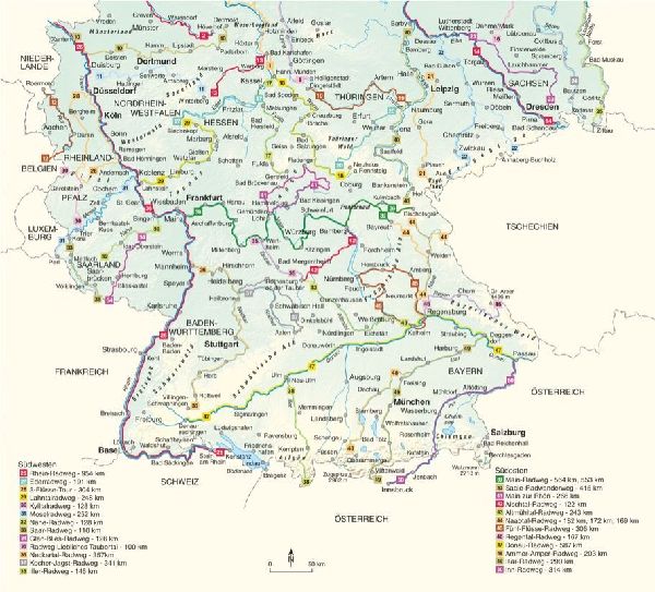 Deutschlands schönste Flussradwege