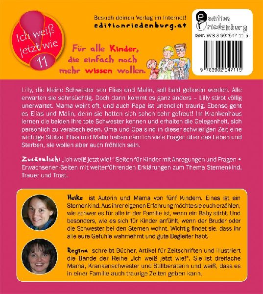 Lilly ist ein Sternenkind - Das Kindersachbuch zum Thema verwaiste Geschwister