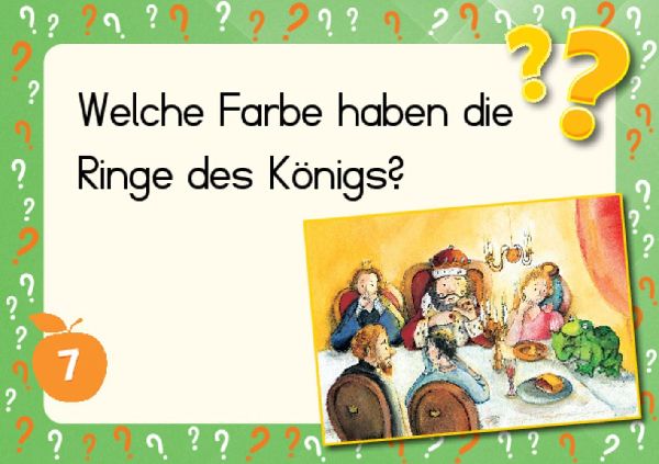 Lesen üben mit Bilderrätseln zum Froschkönig. 34 Bildkarten zur Leseförderung