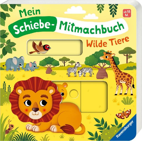 Mein Schiebe-Mitmachbuch - Wilde Tiere