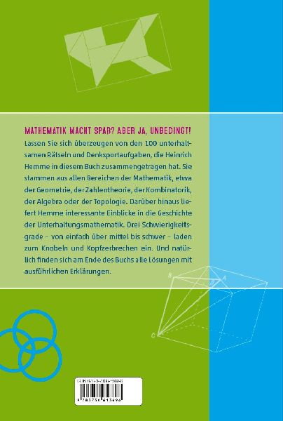 100 mathematische Rätsel mit ausführlichen Lösungen