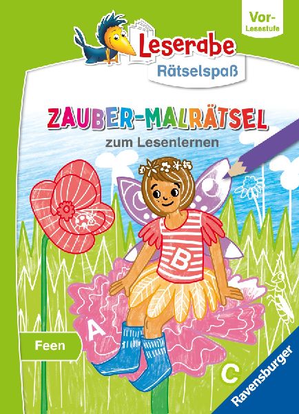 Leserabe Rätselspaß - Zauber-Malrätsel zum Lesenlernen: Fee...