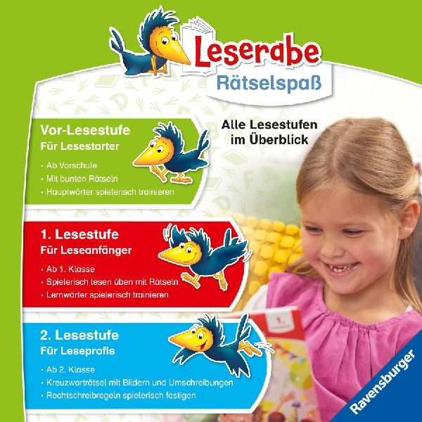 Leserabe Rätselspaß - Zauber-Malrätsel zum Lesenlernen: Feen (Vor-Lesestufe)