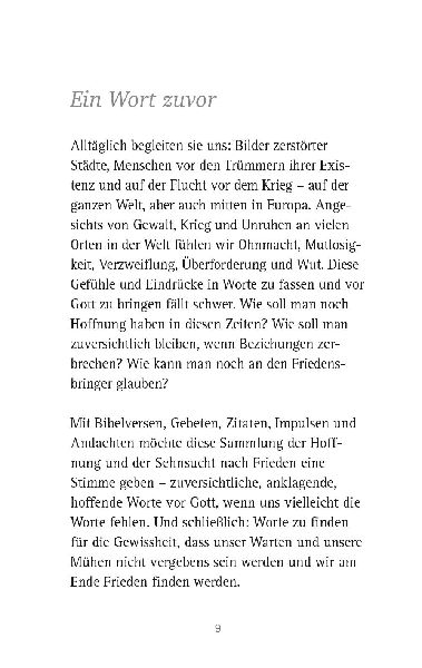 Friedensgebete