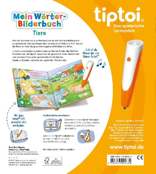 tiptoi® Mein Wörter-Bilderbuch Tiere