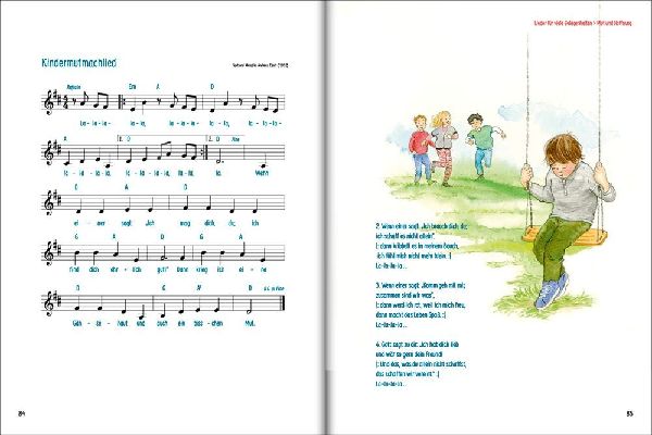 Die 100 schönsten Kinderlieder - Mit einfachen Noten und Akkorden für Gitarre und Klavier