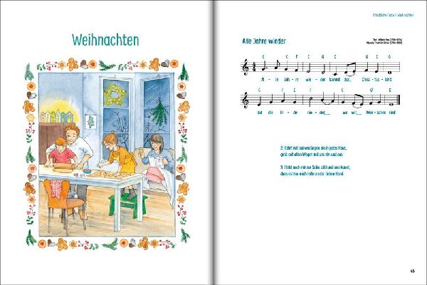 Die 100 schönsten Kinderlieder - Mit einfachen Noten und Akkorden für Gitarre und Klavier