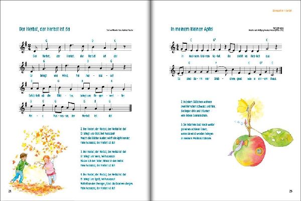 Die 100 schönsten Kinderlieder - Mit einfachen Noten und Akkorden für Gitarre und Klavier