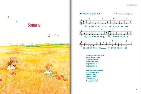 Die 100 schönsten Kinderlieder - Mit einfachen Noten und Akkorden für Gitarre und Klavier
