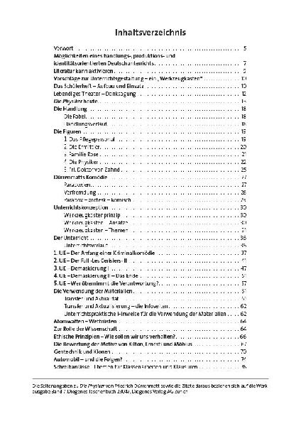 Die Physiker. Schülerheft