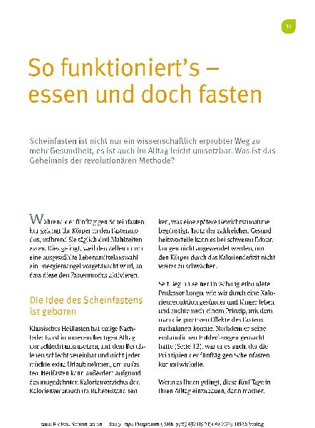 Scheinfasten - das 5-Tage-Programm