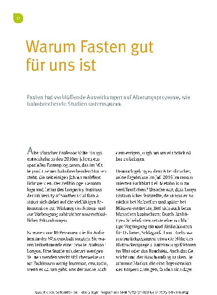 Scheinfasten - das 5-Tage-Programm
