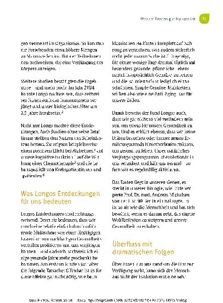 Scheinfasten - das 5-Tage-Programm