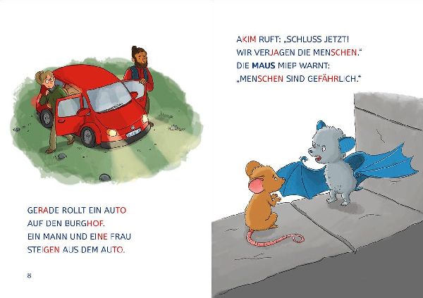Leselöwen 1. Klasse - Fledermaus im Anflug (Großbuchstabenausgabe)