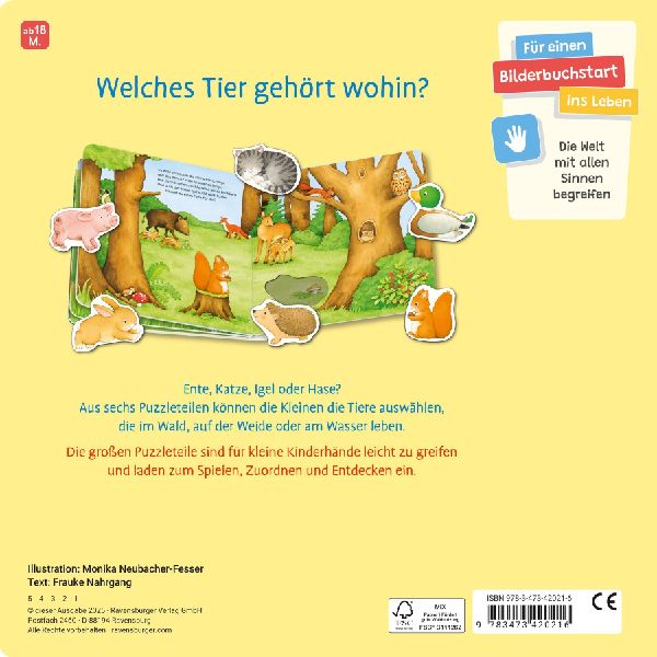 Mein liebstes Puzzle-Spielbuch - Tiere