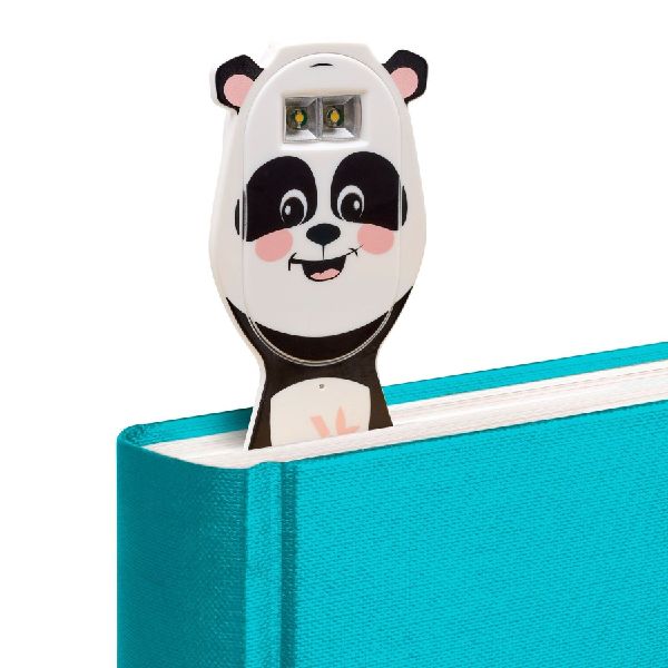 Flexilight Pals RC (Panda) - wiederaufladbares Leselicht - 2 in 1 Leselampe & Lesezeichen - LED Leselicht - Geschenk für Leser, Buchliebhaber - Deutsche Ausgabe