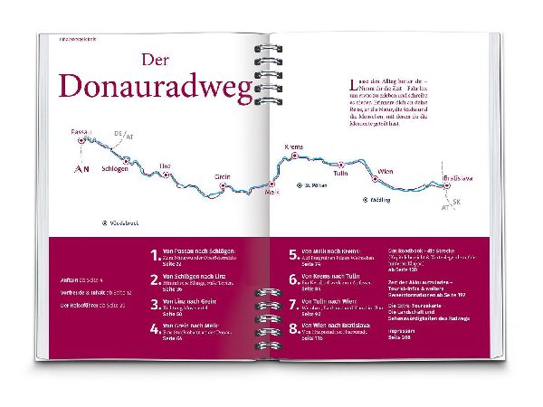KOMPASS Radreiseführer Donauradweg Österreich