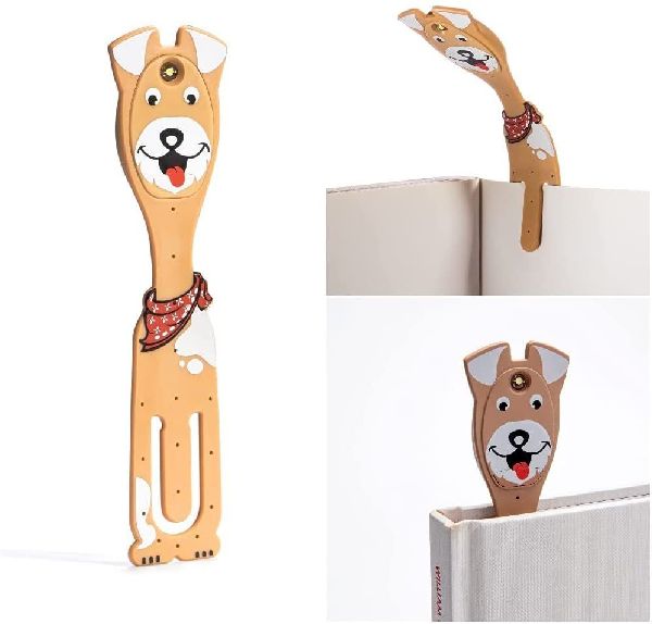 Flexilight Animal Leselicht (Hund) | 2 in 1 Leselampe & Lesezeichen | LED Leselicht | Geschenk für Leser, Buchliebhaber | Deutsche Ausgabe