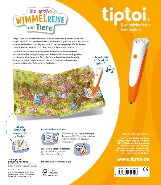 tiptoi® Die große Wimmelreise der Tiere