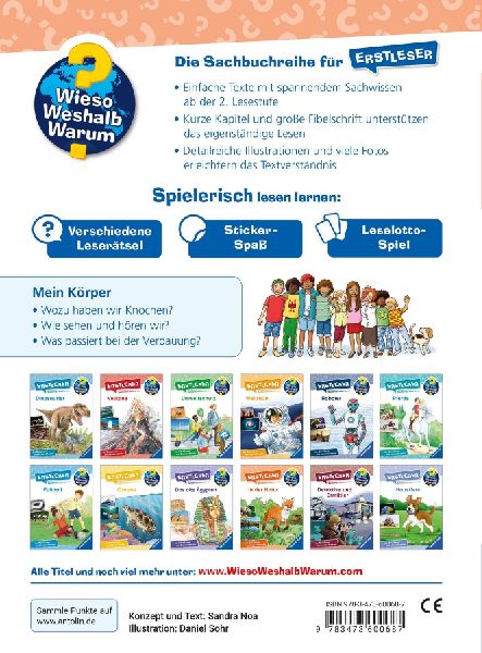Wieso? Weshalb? Warum? Erstleser, Band 15 - Mein Körper