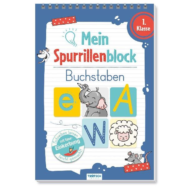 Trötsch Mein Spurrillenblock Buchstaben Übungsbuch