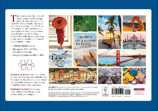 1,000 Places to See Before You Die 1,000-Piece Puzzle