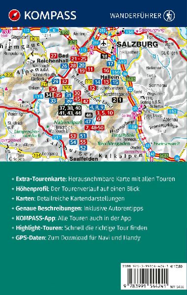 KOMPASS Wanderführer Berchtesgadener Land und Steinernes Meer, 55 Touren mit Extra-Tourenkarte