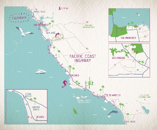 Glücksorte am Pacific Coast Highway