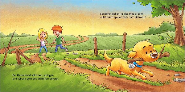 Gute Nacht, kleiner Hund!