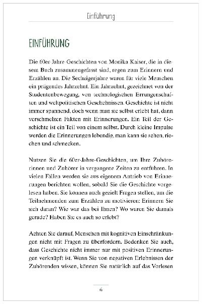 60er-Jahre Geschichten für Senioren
