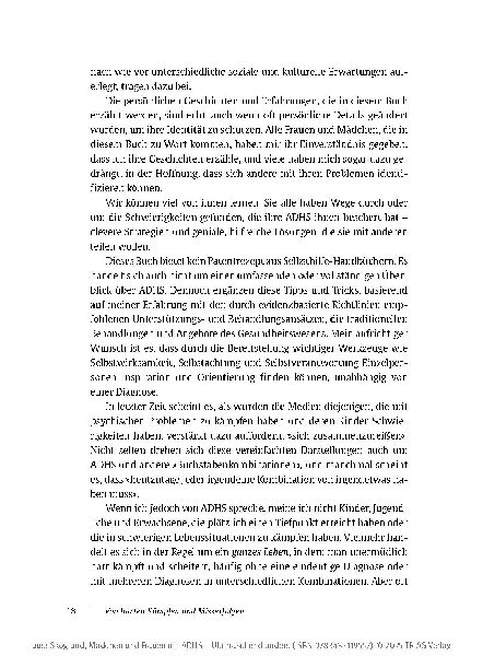Mädchen und Frauen mit ADHS