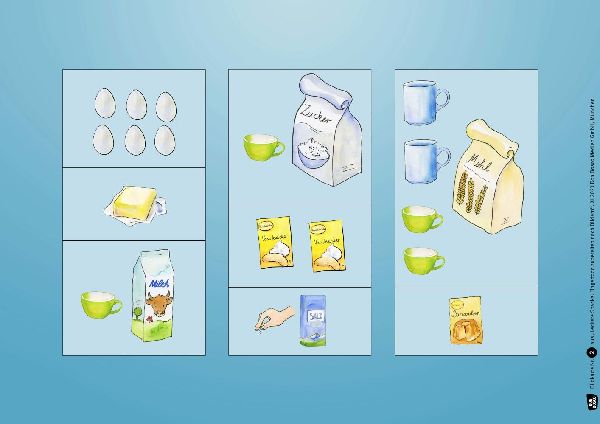 Leckere Snacks: Fingerfood zubereiten nach Bildern. Kamishibai Bildkartenset