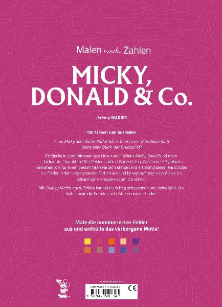 Disney - Malen nach Zahlen: Micky, Donald & Co.