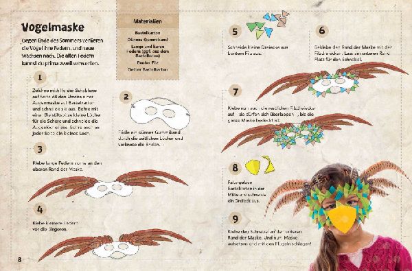 Das Naturbastelbuch für Kinder. 41 Projekte zum Basteln mit allem, was Wald, Wiese und Strand hergeben