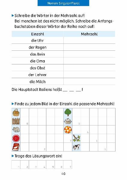 Quer durch die 3. Klasse, Mathe und Deutsch - Übungsblock