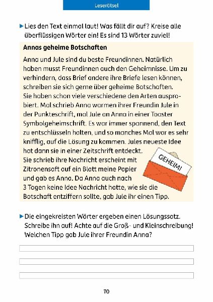 Quer durch die 3. Klasse, Mathe und Deutsch - Übungsblock