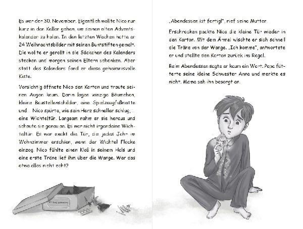 Wichtel-Adventskalender-Buch | Eine magische Wichtelgeschichte für Kinder von 4 bis 10 Jahren | Nico und Flocke im Land der Wichtel | Zum Vorlesen & Selbstlesen im Advent | Für Erstleser